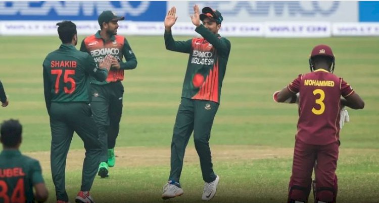 সাকিব-মাহামুদ যাদুদে উইন্ডিজকে উড়িয়ে লিডে টাইগাররা