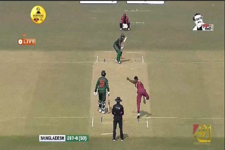 মাহামুদুল্লাহার শেষ ছক্কায় উইন্ডিজের টার্গেট ২৯৮