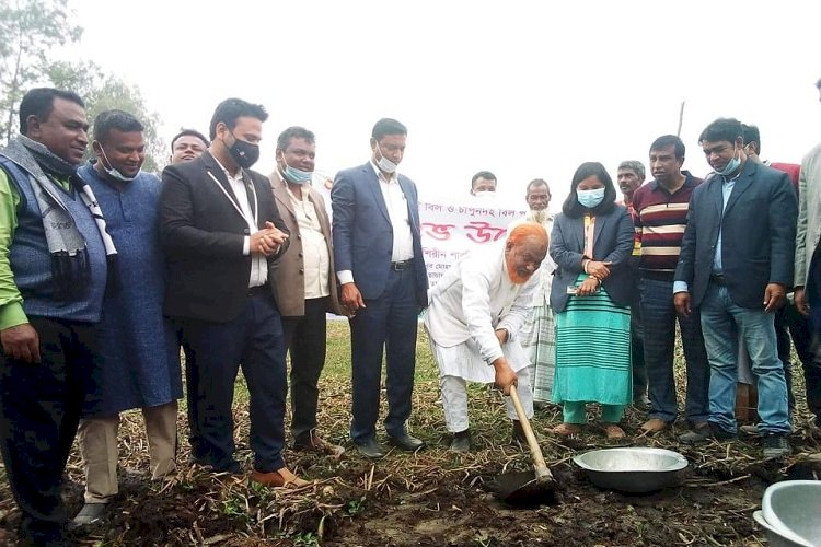 রংপুরের পীরগঞ্জে দুটি বিলের খনন কাজ উদ্বোধন