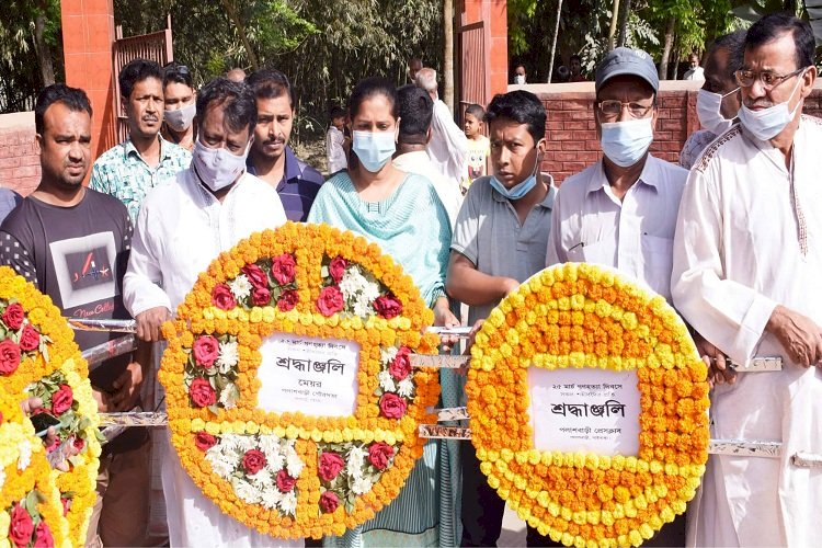 গাইবান্ধার পলাশবাড়ীতে গণহত্যা দিবস পালিত
