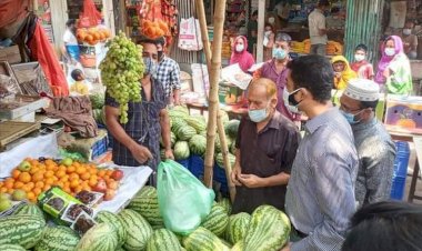 কালীগঞ্জে কেজি দরে তরমুজ বিক্রি করায় জরিমানা