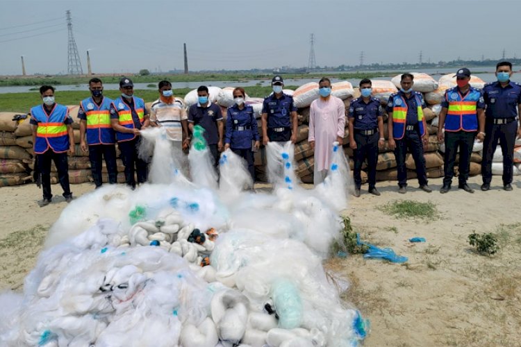 মুন্সিগঞ্জে ৪ কোটি ৩৫ লাখ মিটার কারেন্ট জাল জব্দ