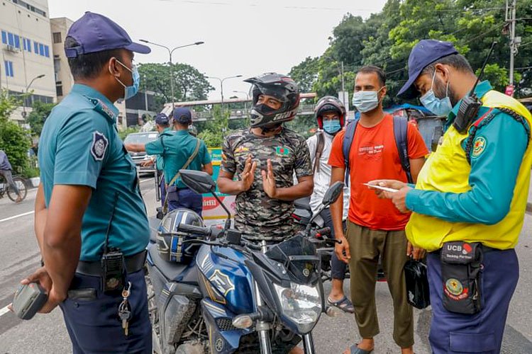 লকডাউন : শেষদিনে গ্রেপ্তার ৪৬২