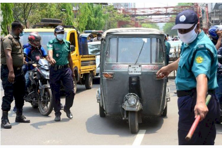 লকডাউন : ৭ম দিনে ঢাকায় ১১০২ জন গ্রেপ্তার