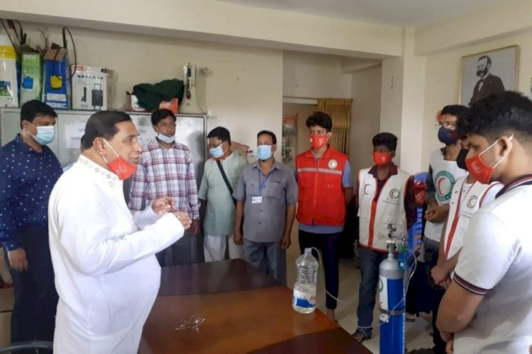 ব্রাহ্মণবাড়িয়ায় রেড ক্রিসেন্ট ইউনিটের উদ্যোগে স্বেচ্ছাসেবকদের প্রশিক্ষণ