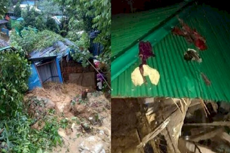 টেকনাফে পাহাড় ধস : একই পরিবারের ৫ জন নিহত