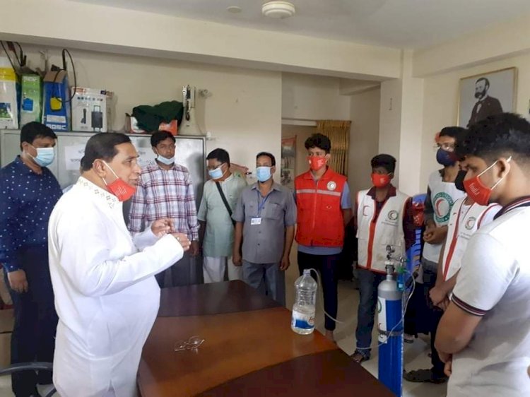 ব্রাহ্মণবাড়িয়ায় রেড ক্রিসেন্ট ইউনিটের উদ্যোগে স্বেচ্ছাসেবকদের প্রশিক্ষণ