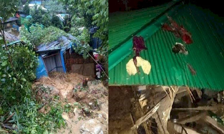 টেকনাফে পাহাড় ধস : একই পরিবারের ৫ জন নিহত