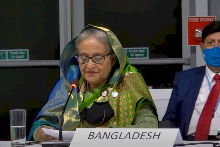 অর্থ ও শক্তিশালী রাজনৈতিক সদিচ্ছার অভাবে জলবায়ু কর্মকান্ড কার্যকর হচ্ছে না : প্রধানমন্ত্রী