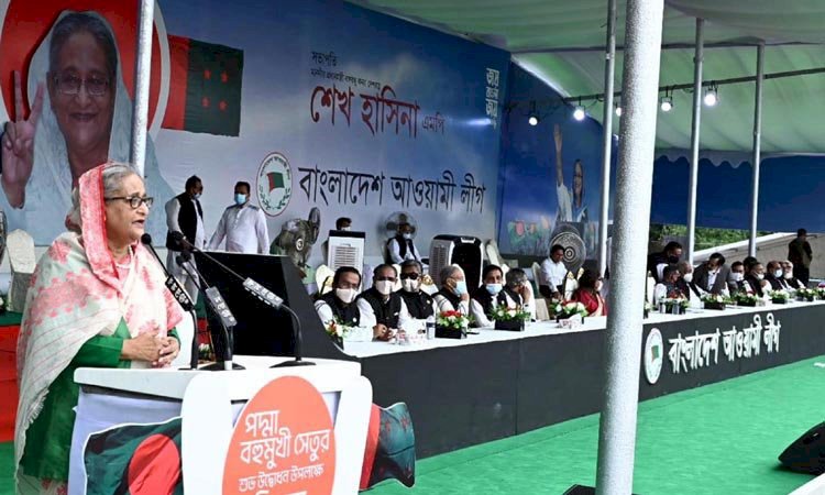 জনগণের শক্তিতে বিশ্বাস করেছি বলেই পদ্মা সেতু নির্মাণ সম্ভব হয়েছে : প্রধানমন্ত্রী