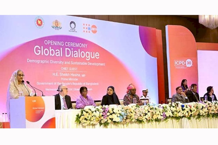 জনসংখ্যা বিষয়ক দু’দিনব্যাপী বৈশ্বিক সংলাপের উদ্বোধন করলেন প্রধানমন্ত্রী