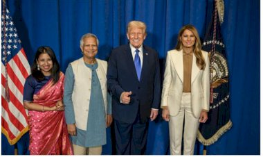 মার্কিন প্রেসিডেন্টের সংবর্ধনা অনুষ্ঠানে প্রধান উপদেষ্টা ও তাঁর কন্যার যোগদান