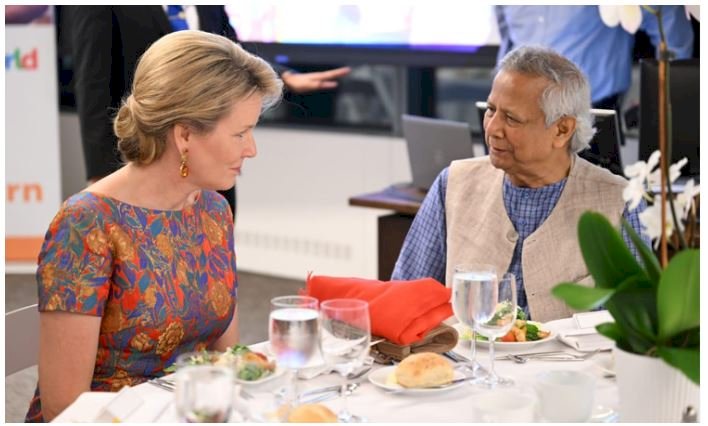 প্রধান উপদেষ্টার সঙ্গে বেলজিয়ামের রাণী এবং সাবেক ব্রিটিশ প্রধানমন্ত্রীর সাক্ষাৎ