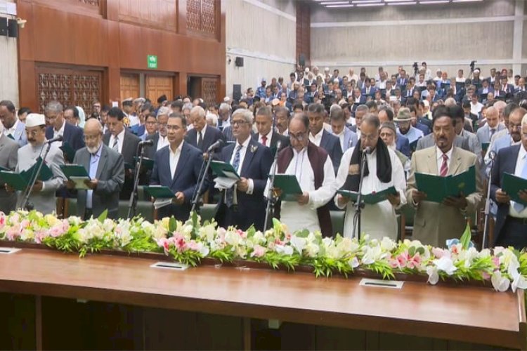 শপথ নিয়েছেন বিএনপির নবনির্বাচিত সংসদ সদস্যরা